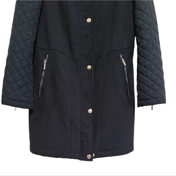 Michael Kors Women's Black Jacket Sz Petite Large - Picture 4 of 10